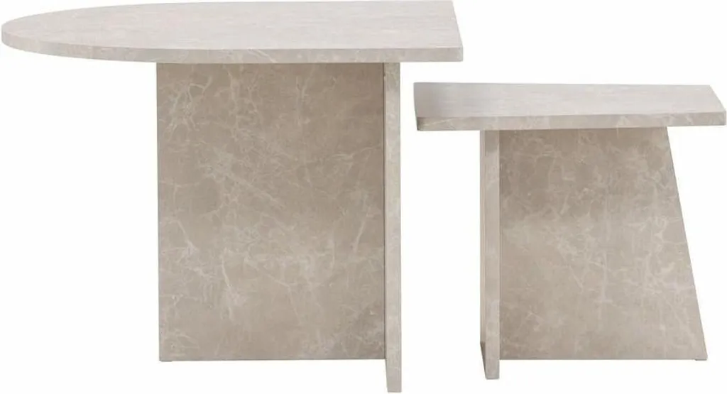 Table basse Sala Beige Venture Home finition mate et structure robuste 80cm