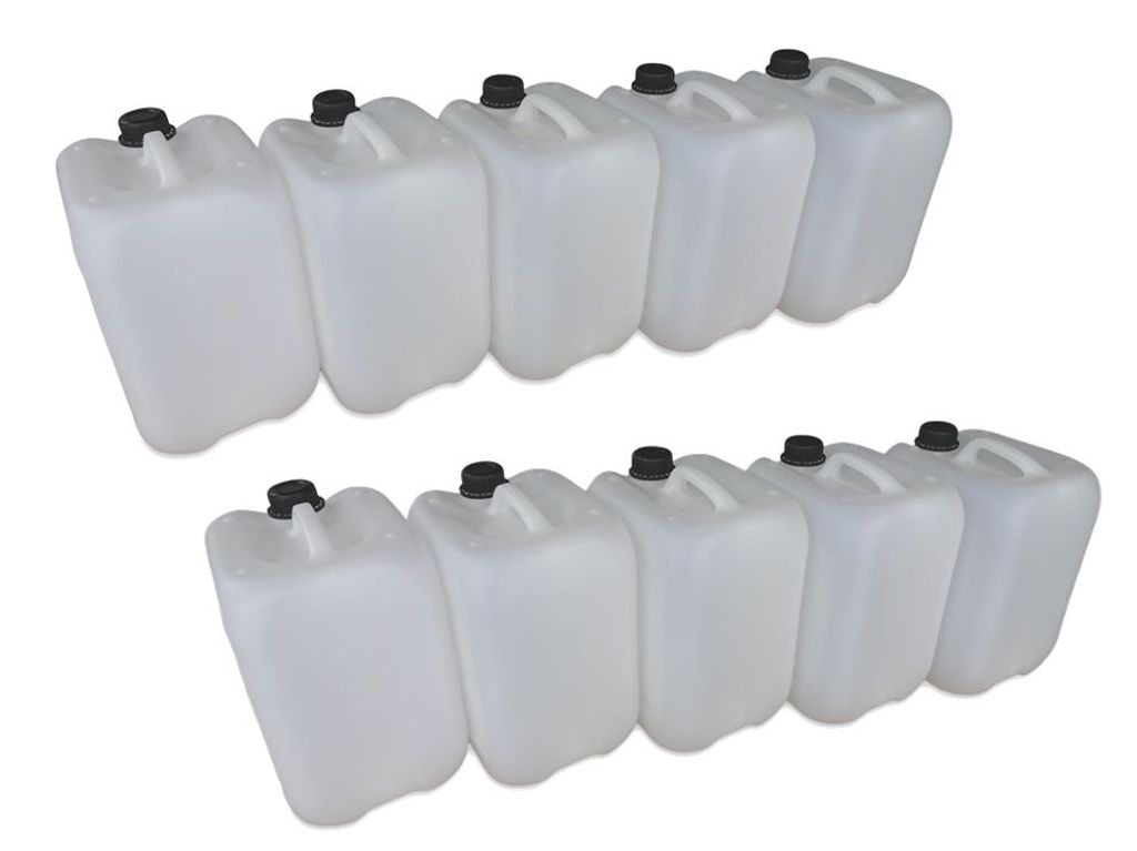 10 x 10 Liter 10 L Trinkwasserkanister