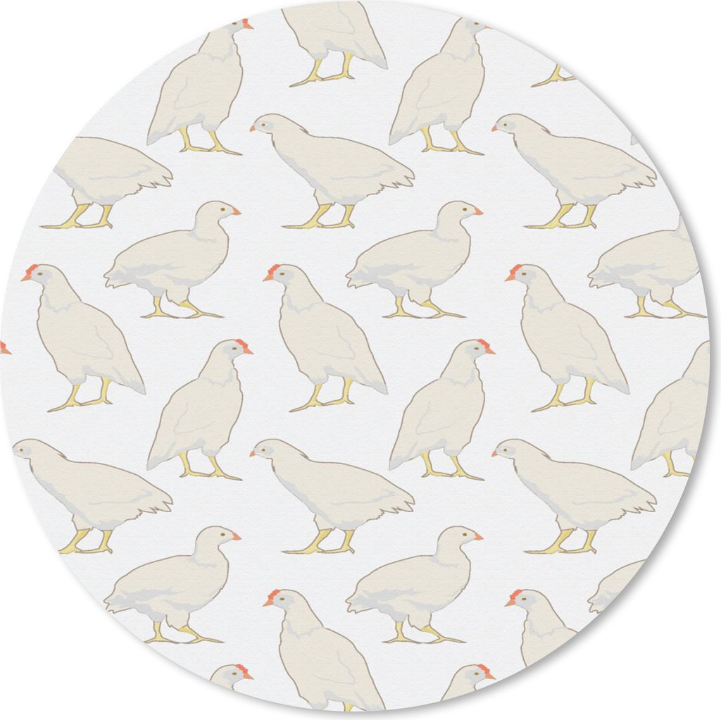 MuchoWow Mauspad Mousepad Vogel - Hühner - Muster 50x50 cm - Mousepads - Maus Mat - Pad - Mausunterlage - Vinyl
