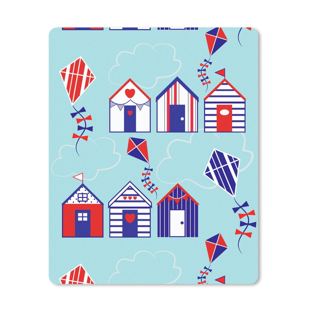 MuchoWow Mauspad Mousepad Strand - Drachen - Muster 19x23 cm - Mousepads - Maus Mat - Pad - Mausunterlage - Mauspads - Spielen