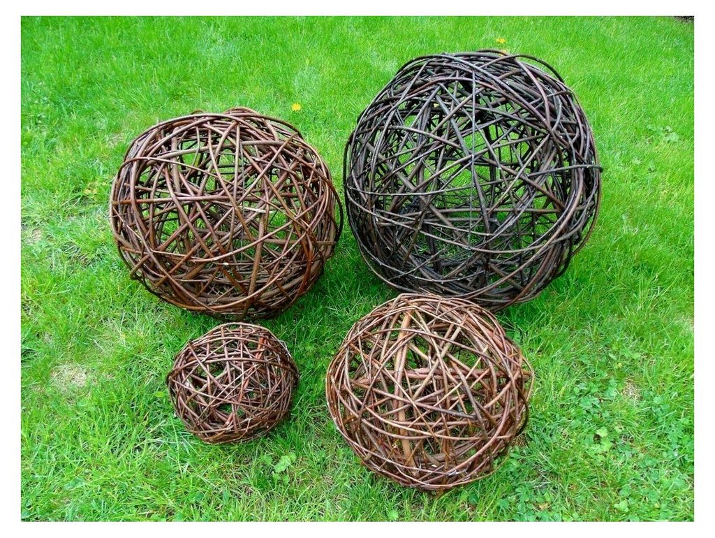 Weidenkugel 40 cm, Gartendeko Dekokugel