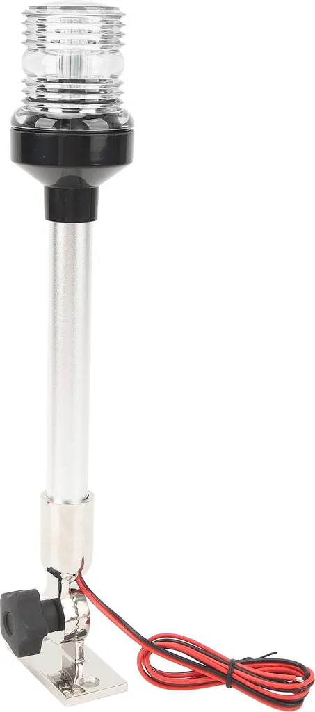 Feu de navigation blanc chaud LED 12 pouces articulé inox pour yacht