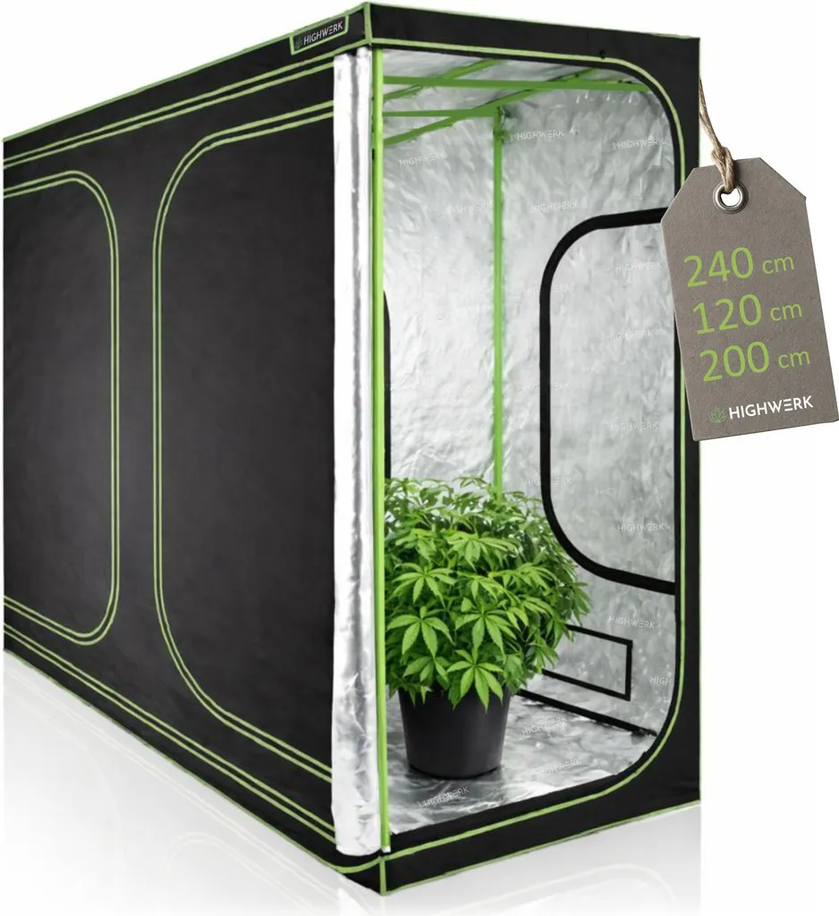 Tente de culture horticole 240x120cm pour semis et floraison hiver