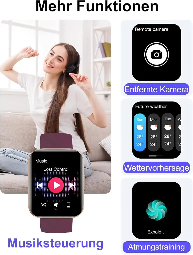Smartwatch Elegante con Chiamate e Fitness Tracker - Donna e Uomo - 5