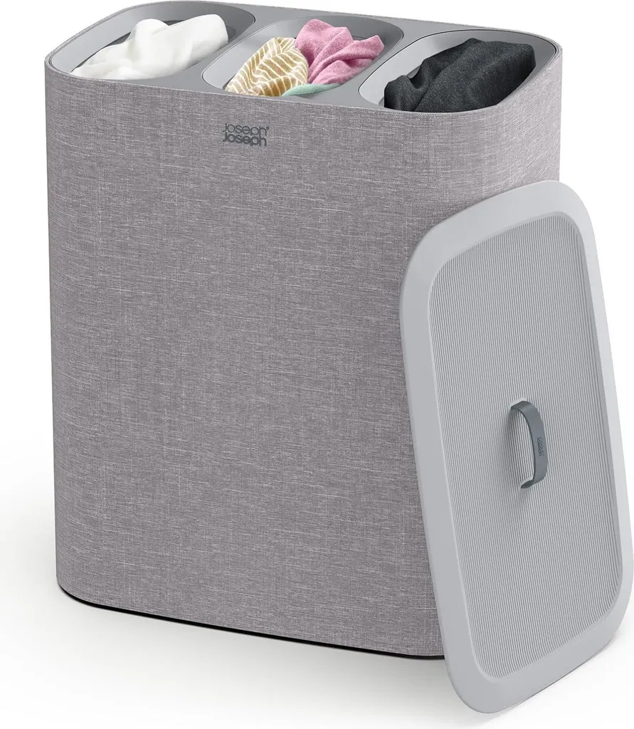 Panier à Linge 90L Trio Joseph Joseph avec 3 Sacs de Tri Amovibles