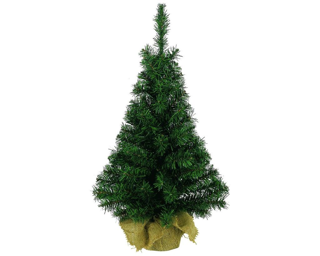 Weihnachtsbaum im Jutesack, Tannenbaum 75 cm