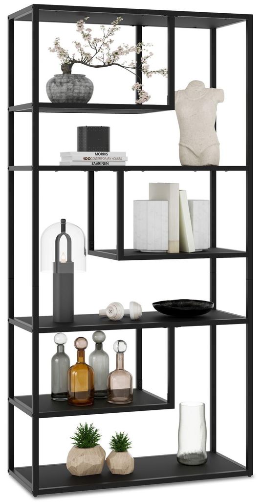 Standregal Venda mit 6 Fächern, Industrial-Look, Produktbild 