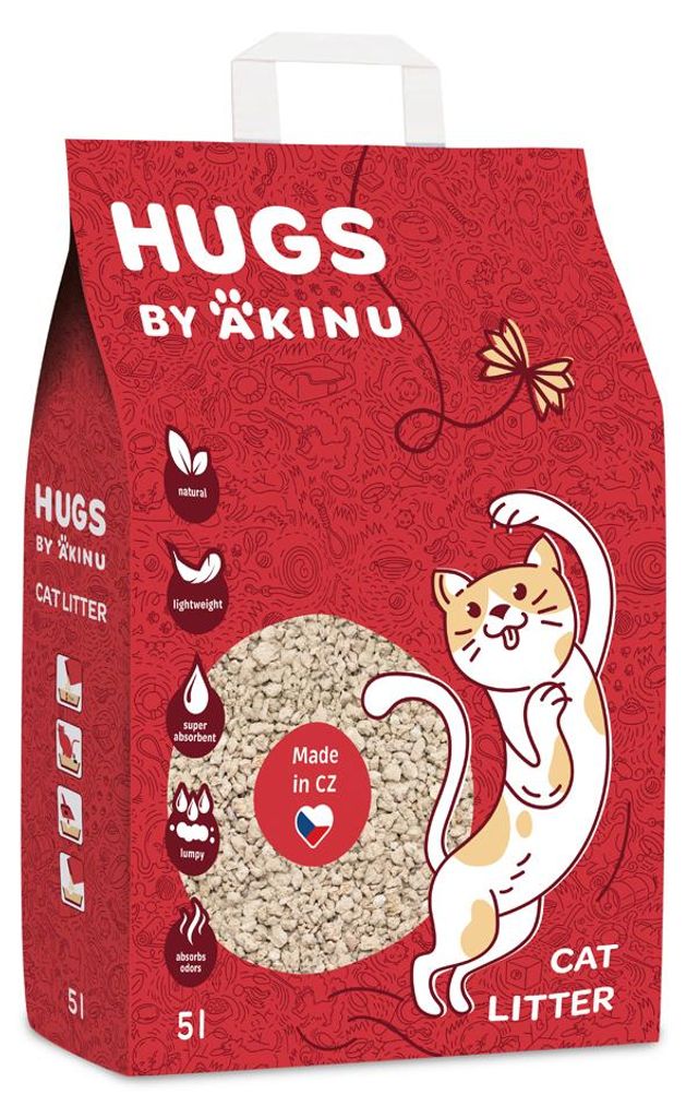 HUGS BY AKINU Silikátová podstielka pre mačky 5 l Obrázok produktu 