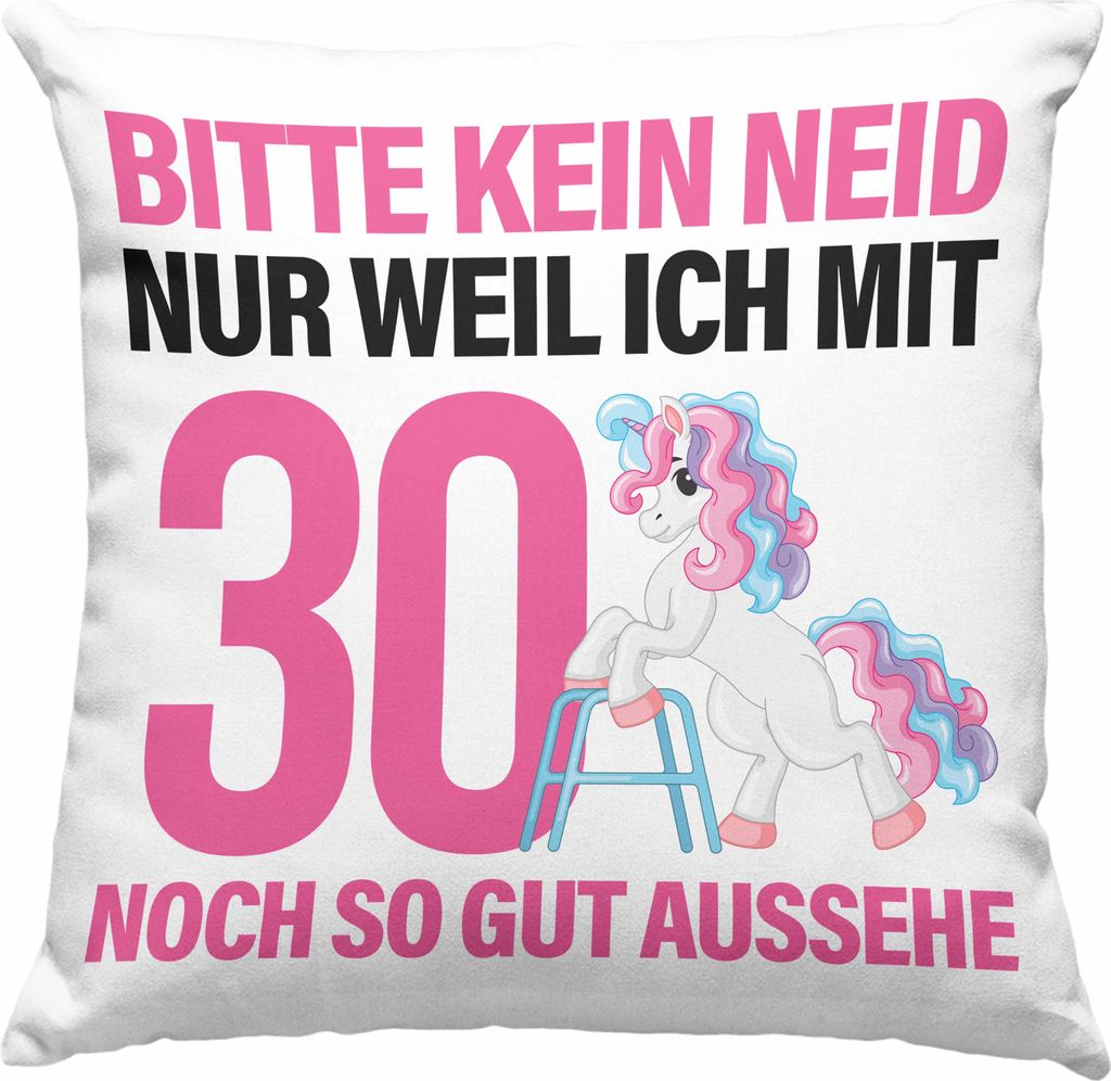 Trendation - 18. Geburtstag Deko-Kissen mit Füllung 40x40 Geschenk Mädchen Geschenkidee Lustig Spruch 18 Geschenke Geschenkideen zum 18 Bday 18er...