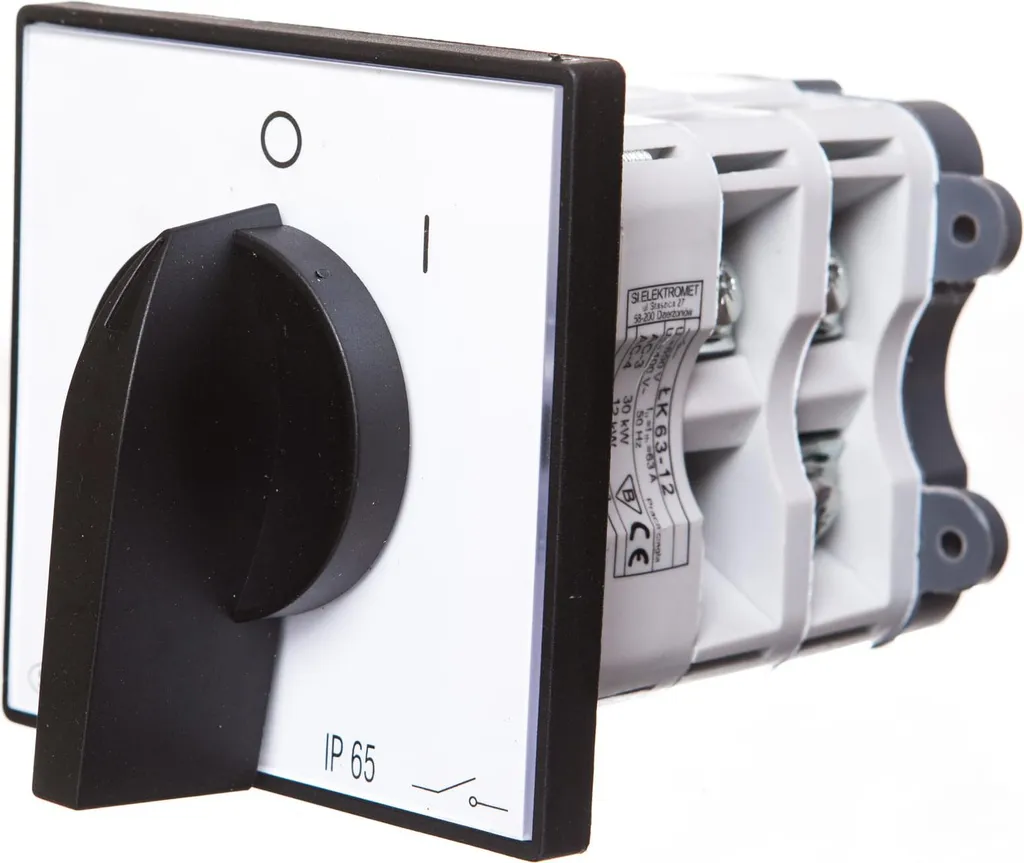 Interrupteur de sécurité étanche IP65 3 pôles 63A ŁK 63-12 Durable - 2