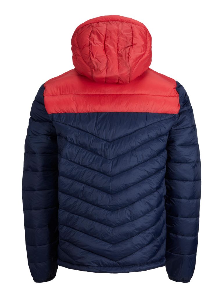 Veste Garçon Jack & Jones Jjehero - Doudoune Légère Avec Capuche Et Mentonnière - Poches Latérales, Poignets élastiques
