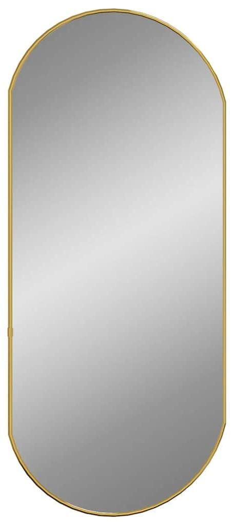 vidaXL Specchio da parete Golden 80x35 cm Ovale Immagine del prodotto 