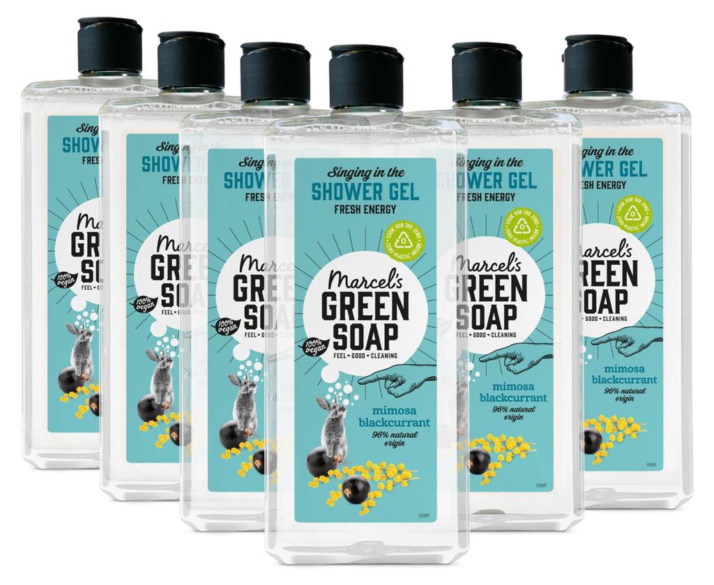 MARCEL'S GREEN SOAP Duschgel Mimose & Schwarze Johannisbeere 300ml x 6 Bundle