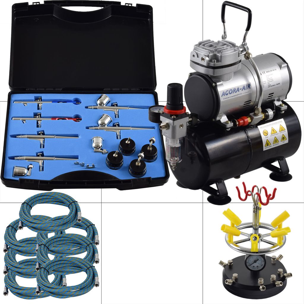 Agora-Tec Airbrush Komplett-Set PROFI XXIV.1