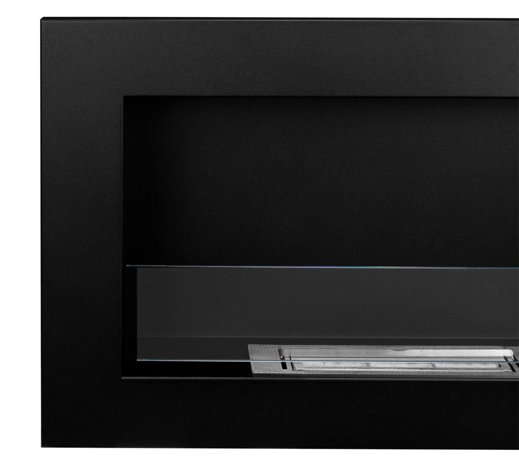 Bioetanolový krb SLIM 650x400mm čierny so sklom. Etanolový Obrázok produktu 3