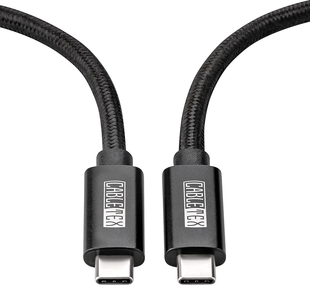 CABLETEX USB 4 Monitorkabel 100cm, Unterstützt 8K HD Display, 40 Gbit/s Datentransfer, 240W Power Delivery USB-C Schnellladekabel | Für MacBook P...
