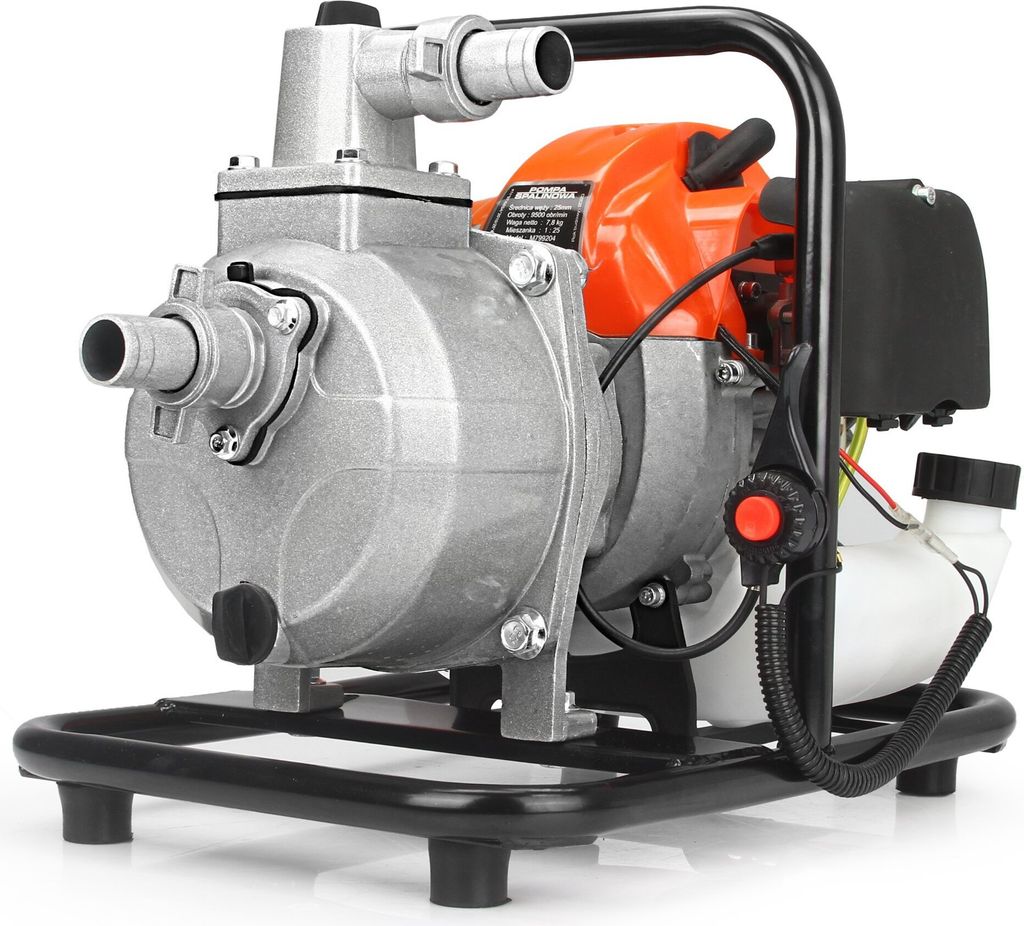 Benzin Wasserpumpe 1''  5,2 PS Gartenpumpe 2-Takt Produktbild 1