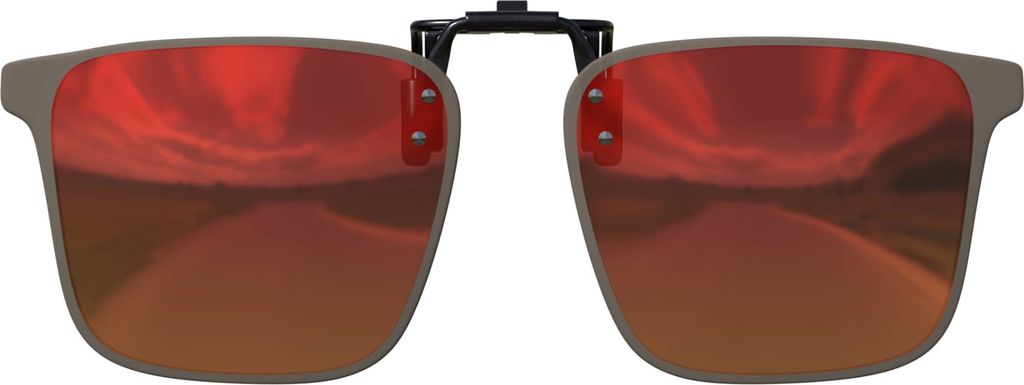 Polarisierter Brillen Aufsatz Clip-On 30630 Rot