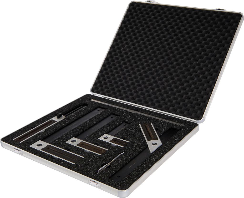 Ulmia Präzisions-Winkel-Set Black Edition inkl. Koffer, Präzisionswinkel