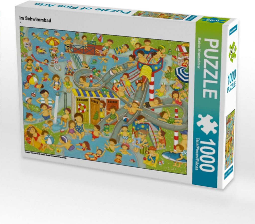 Calvendo Im Schwimmbad 1000 Teile Puzzle quer 640x480mm, Produktbild 