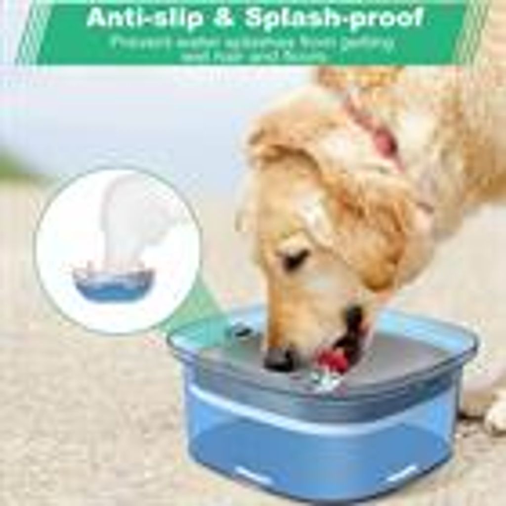 Spritzwassergeschützter Hundewassernapf Mit 2L Fassungsvermögen – Rutschfester, Auslaufsicherer Napf Für Saubere Böde Und Entspanntes Trinken