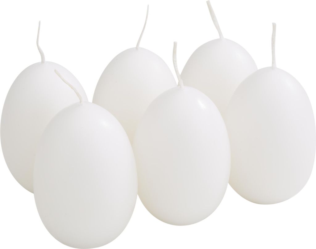 Eierkerzen, 6er-Pack im Eierkarton Produktbild 