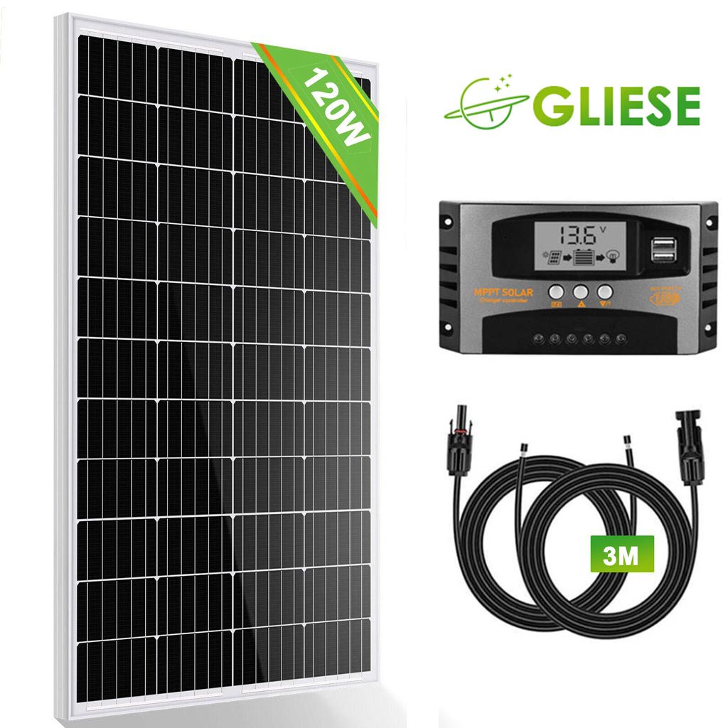 120W sada solárních panelů solární systém kompletní balíček Obrázek produktu 