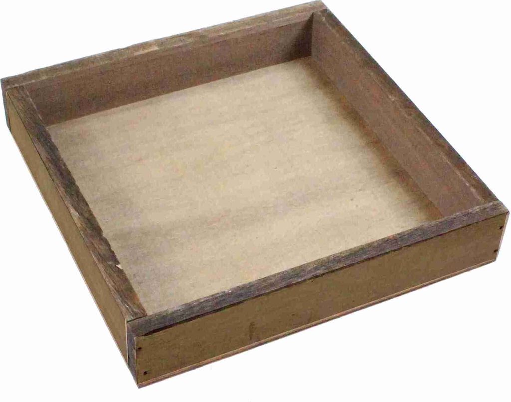 Holztablett quadratisch 16cm Deko Holz Tablett Platte Produktbild 