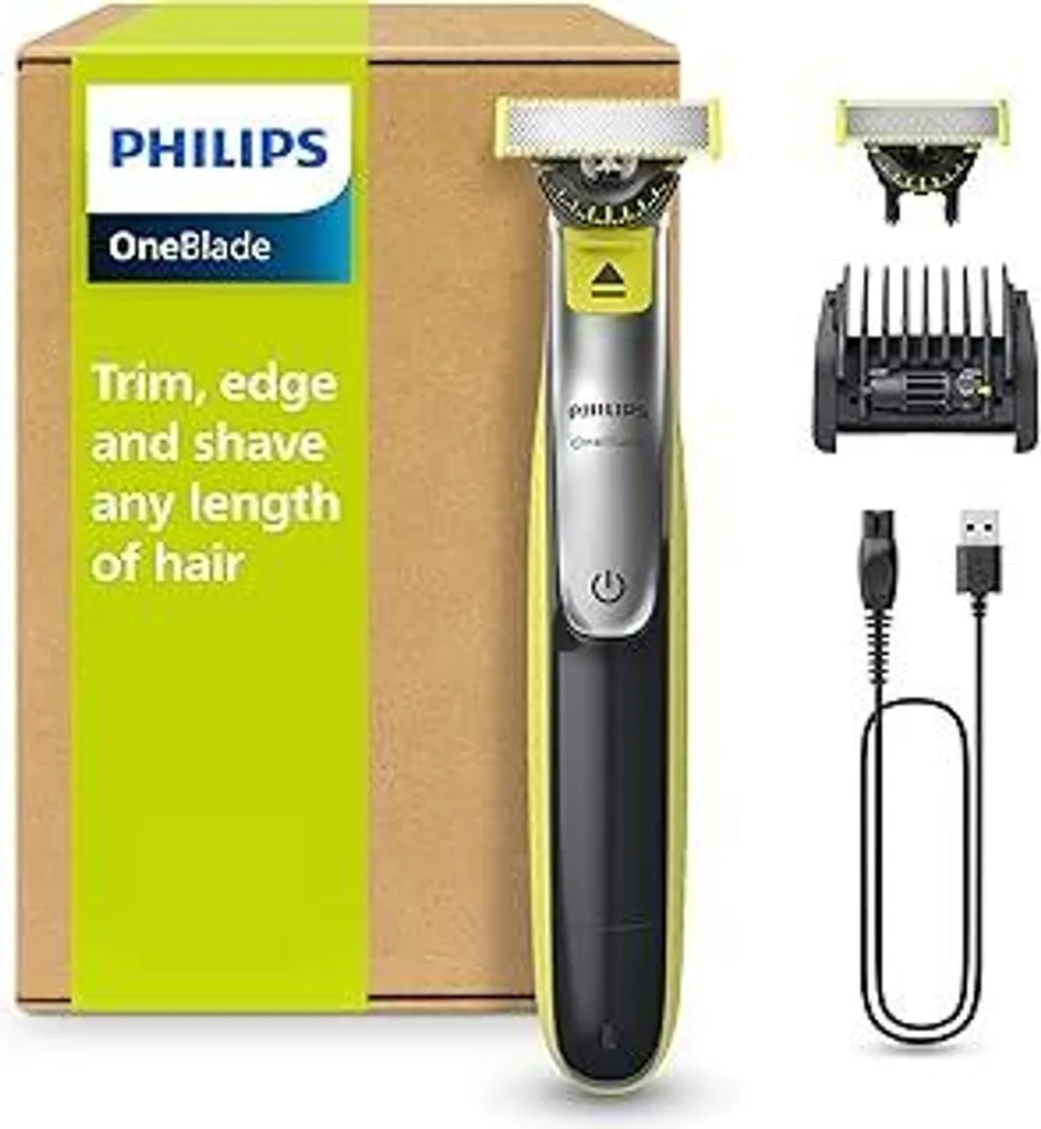 Rasoio Elettrico USB Philips OneBlade 360: Ideale per Viaggi e Rifinitura