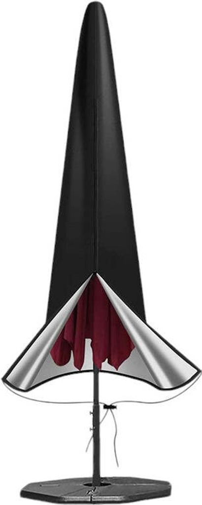 Schutzhülle für Sonnenschirm – 190 cm – Schwarz – Wasserabweisende Hülle für stehenden Sonnenschirm – Langlebiger Schutz