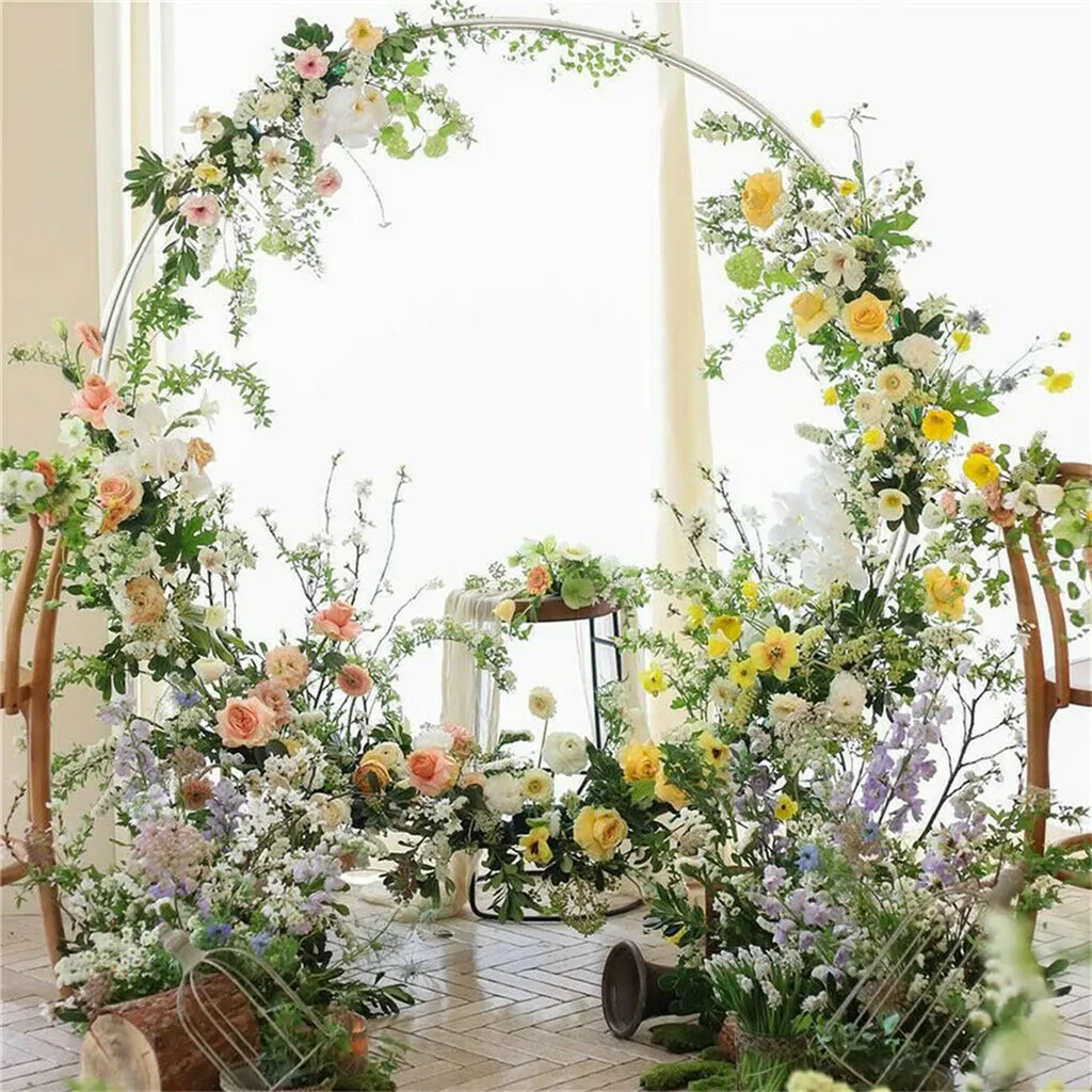 Structure Arche de Mariage 2,4m en Fer Robuste pour Décoration DIY - 6