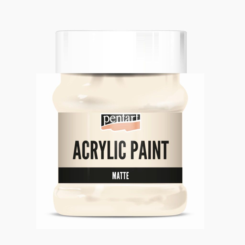 PENTART Acrylfarbe matt, 230 ml, Elfenbein Produktbild 