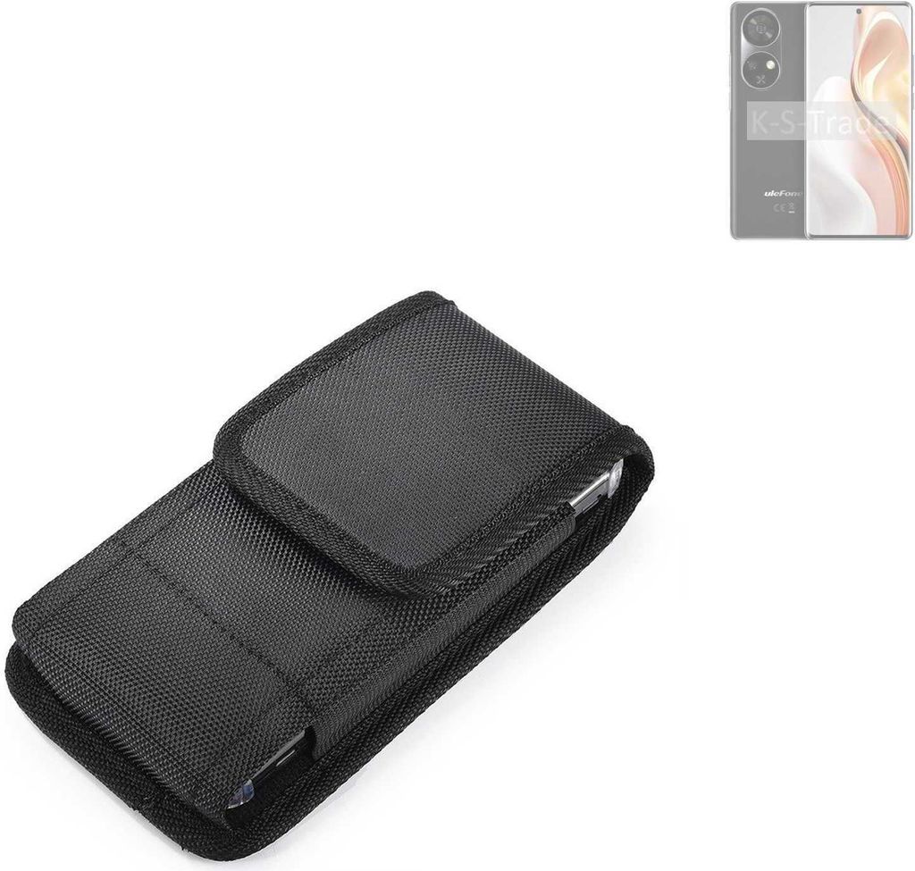 Holster Gürteltasche kompatibel mit Ulefone Note 17 Pro Holster Gürtel Tasche wasserabweisend Handy Hülle Schutz Hülle Outdoor schwarz K-S-Trade