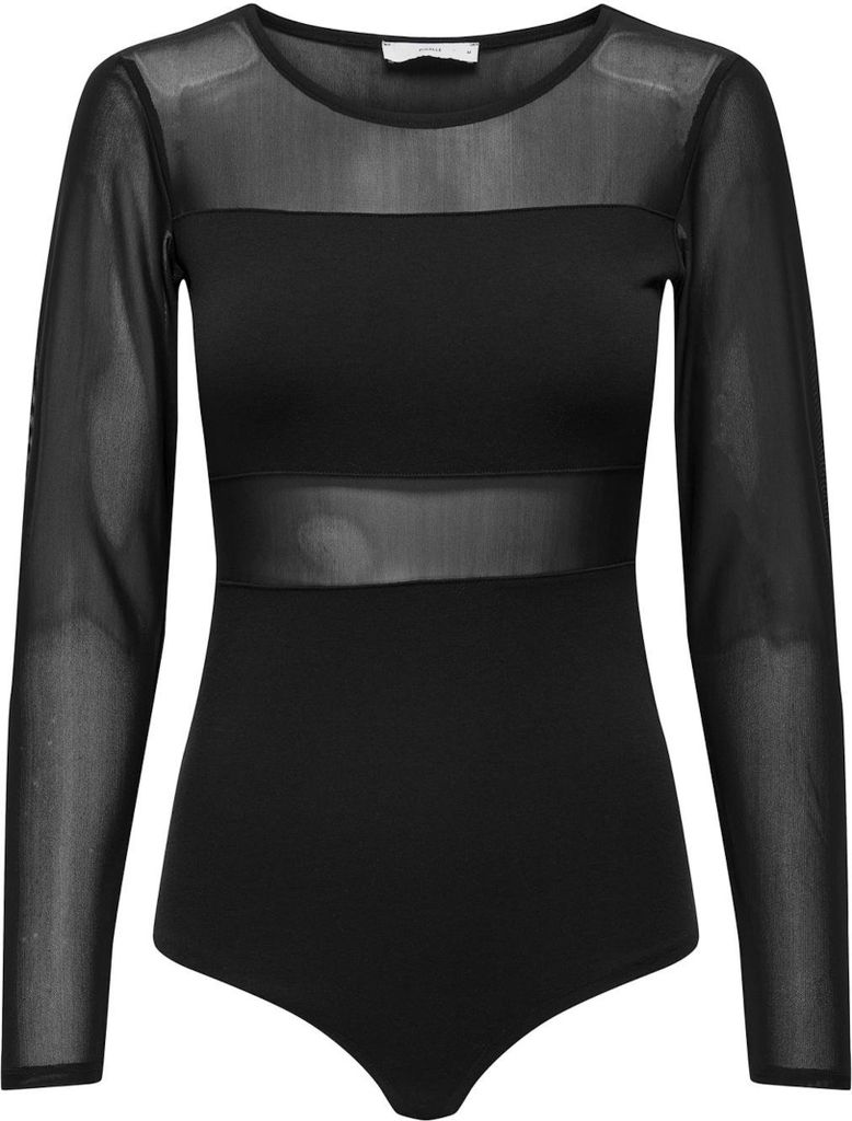 ONLY Langarm Mesh Body Shirt Longsleeve Bodystocking Top Größe: S