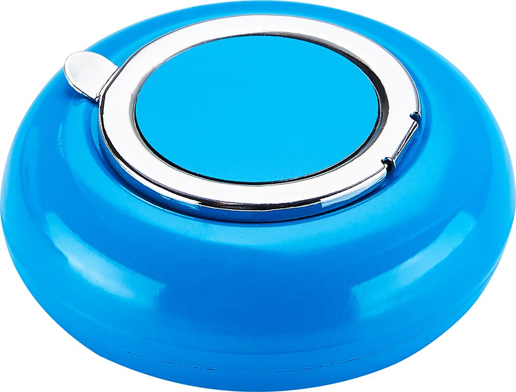 Taschen ASCHENBECHER Ø6,2cm mit Deckel aus Metall rund Mini Taschenaschenbecher Reiseaschenbecher Reise Outdoor 24 (Blau)