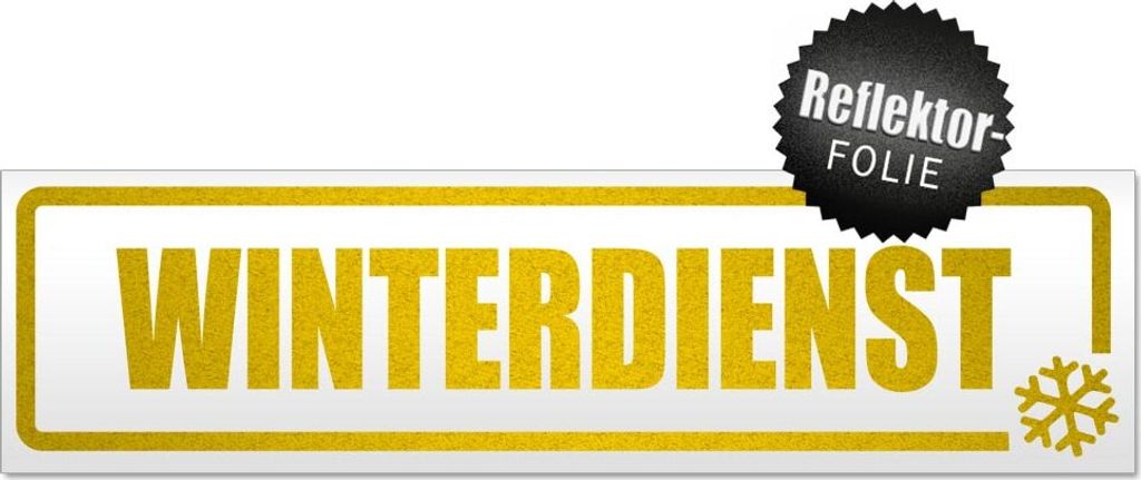 Winterdienst Schneeflocke Magnetschild Schild magnetisch