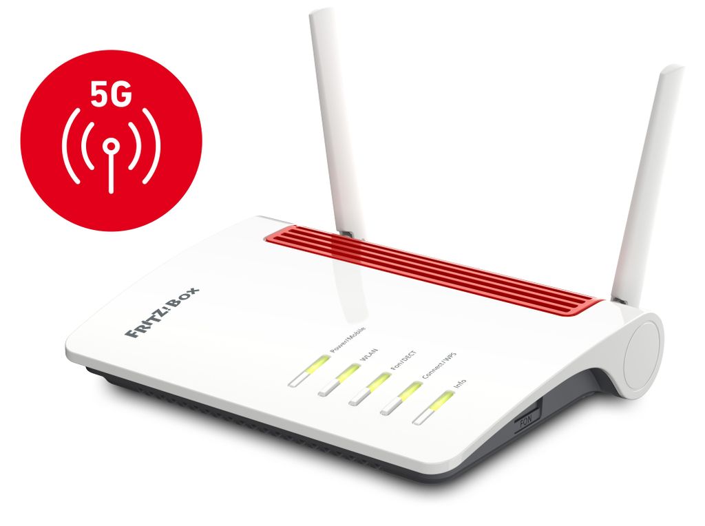 AVM FRITZ!Box 6850 5G WLAN Router 1266 Mbit/s Weiß Produktbild 