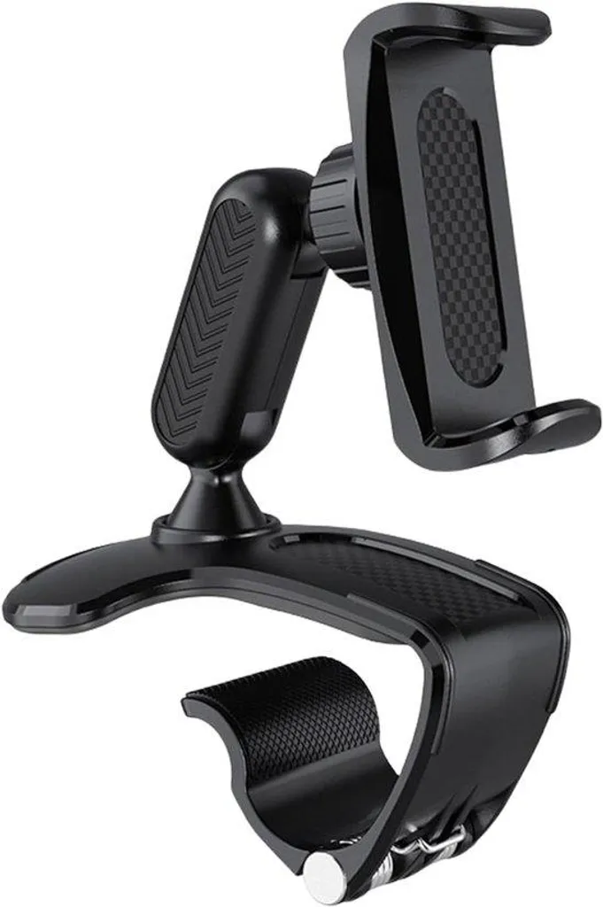 Support téléphone rotatif 360 degrés pour mobile de 4 à 7 pouces noir