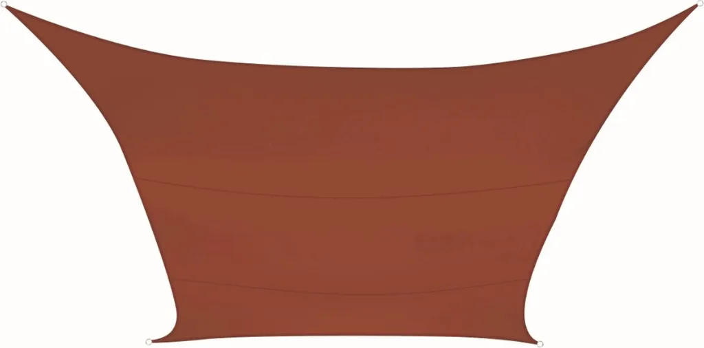 Vela ombreggiante - Rettangolare - 4 X 3 M - Colore: Terracotta