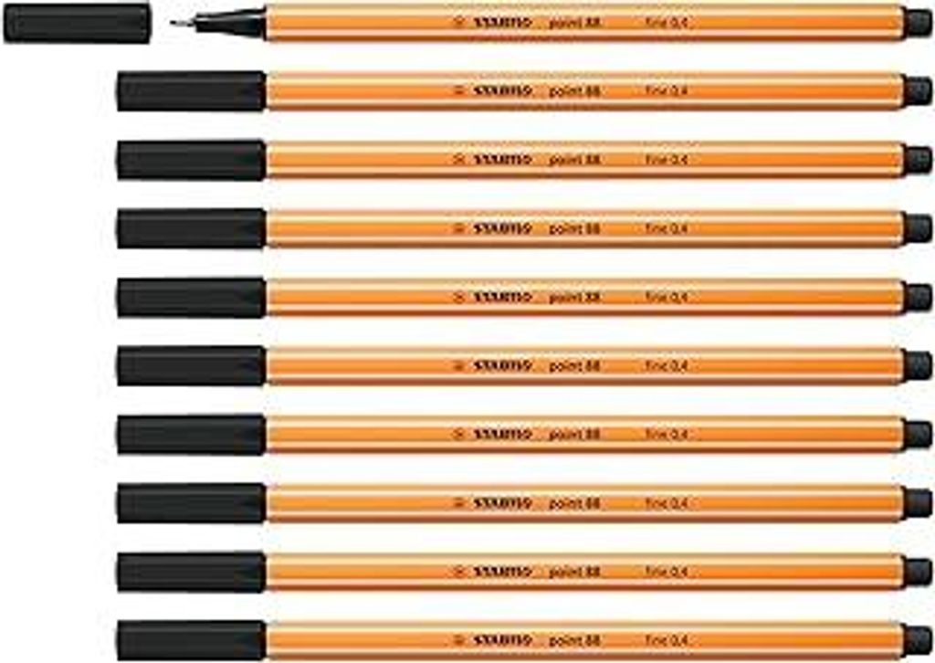 STABILO - Fineliner - point 88-10er Pack - schwarz