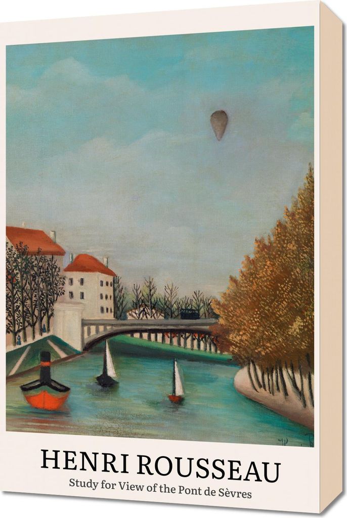 Bild 40x60cm Design Pont de Sèvres, Rousseau Vintage für das Wohnzimmer