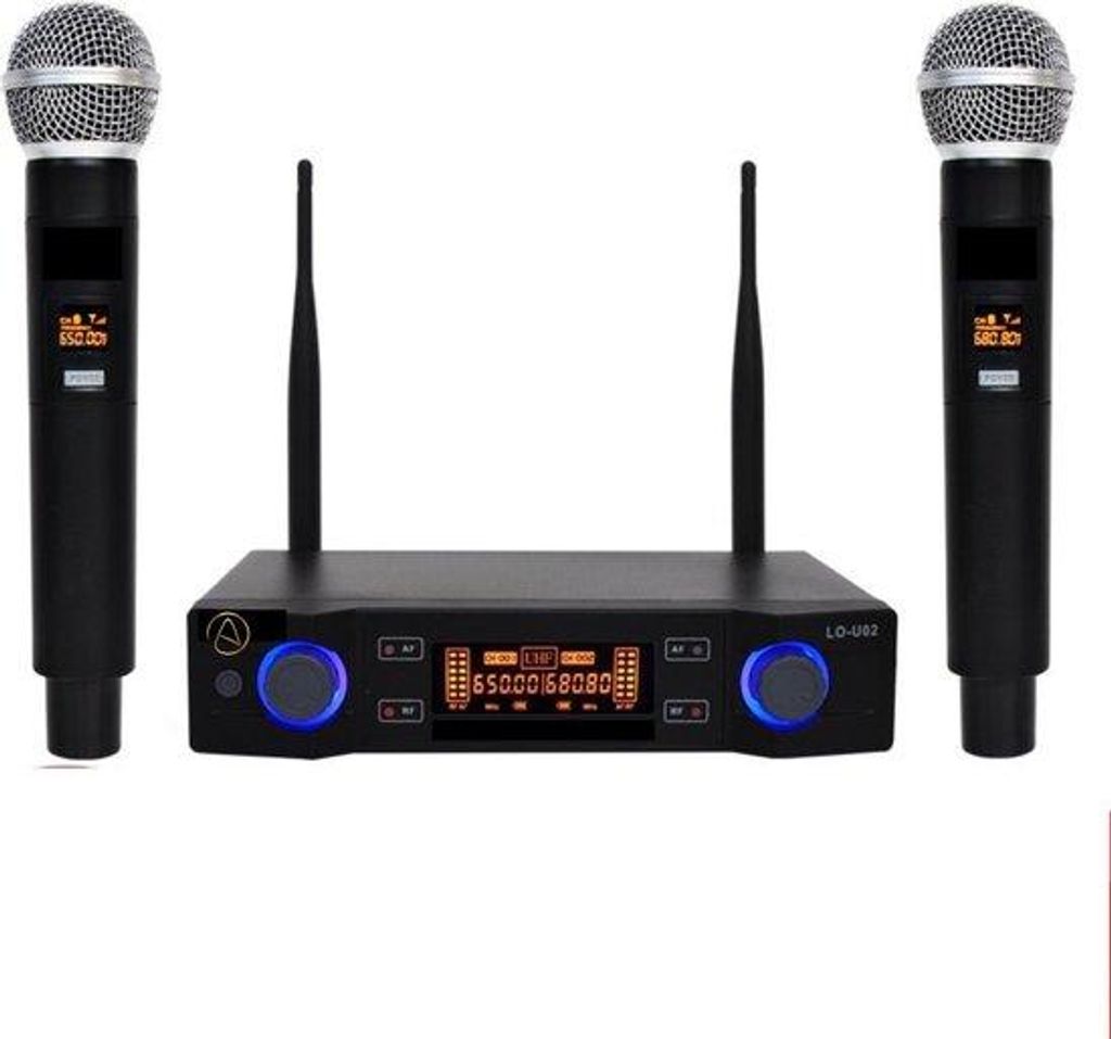 Set per karaoke per adulti - Senza fili - Con 2 microfoni - Immagine del prodotto 