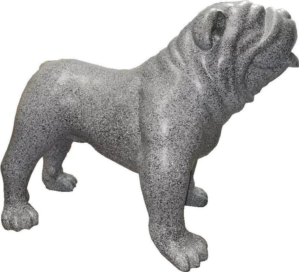 Große Beton-Dinosaurier Skulptur in Naturstein-Optik, robust