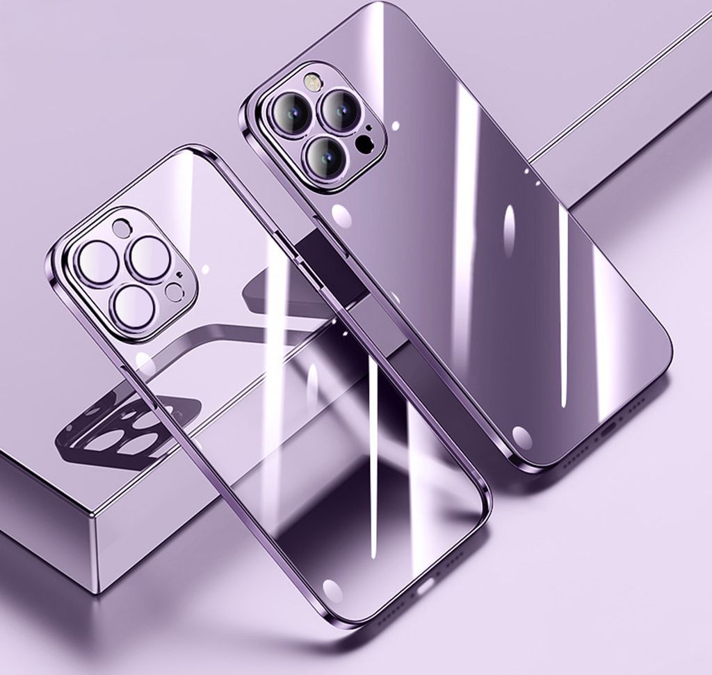 Mobiltelefone Hülle Objektivschutz staubdestfestes Telefon zurück -Shell -Schutzabdeckung-Lila-Größen: Für iPhone 14 Pro