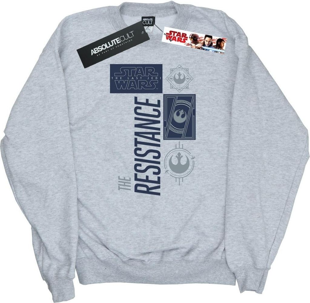 Star Wars - "The Last Jedi The Resistance" Sweatshirt für Herren BI46208 (3XL) (Grau)