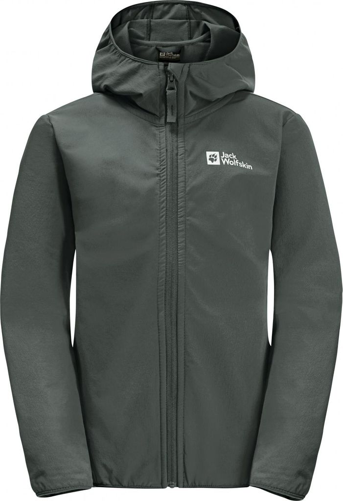 Jack Wolfskin Solyd Jacket K Kinder (Slate Green) Größe 128