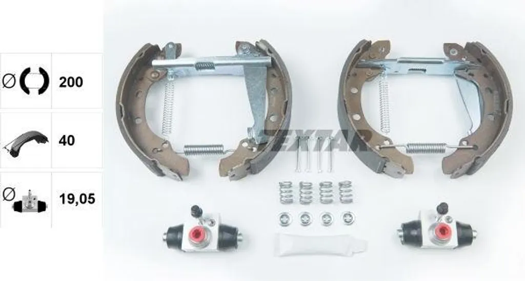 TEXTAR 84044703 Ganasce Freno Kit Pro VW Polo Golf Seat Ibiza