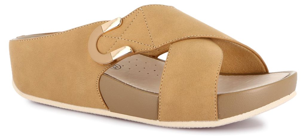 Grunland DIRA CI3116 Keilpantoffeln für Damen, braun, Größe 1: 39