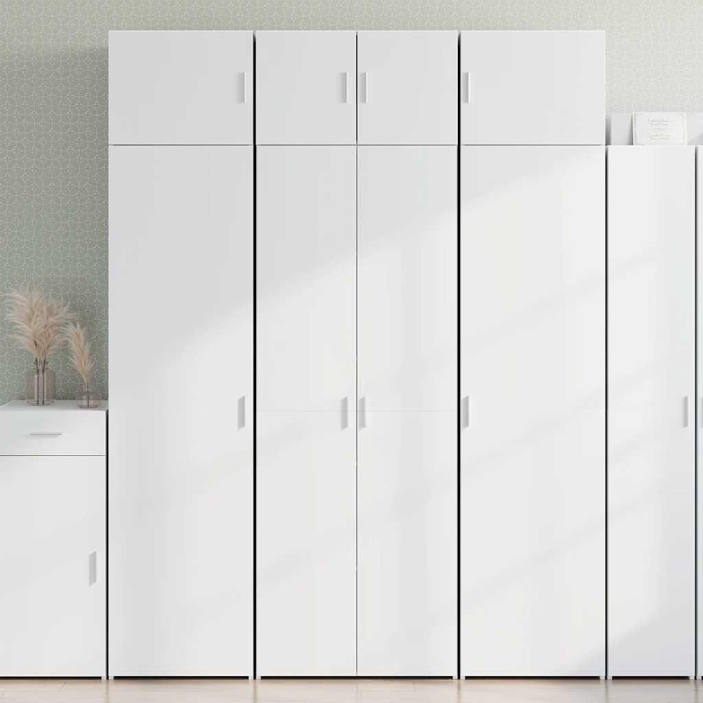 vidaXL Armoire haute blanc 70x42,5x225 cm Bois composite Image du produit 
