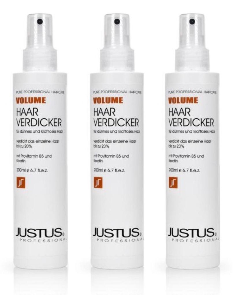 Justus Haarverdicker Volume Spray 3 x 200 ml Produktbild 